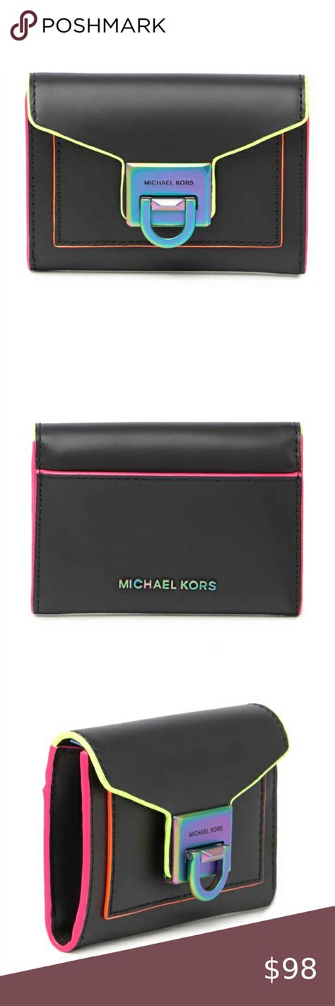 manhattan michael kors wallet|michael kors manhattan black iridescent.